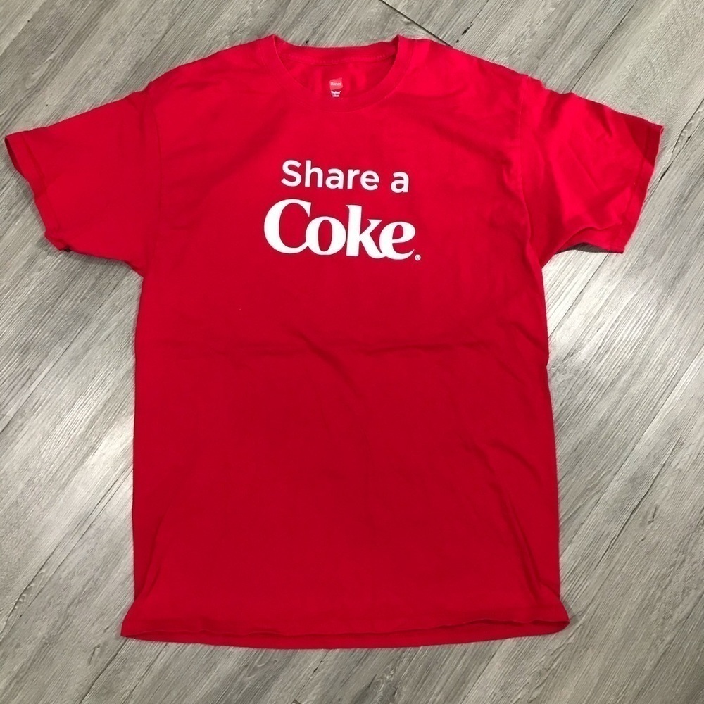 Share a Coke Red Double Sided Screen Print T-Shirt